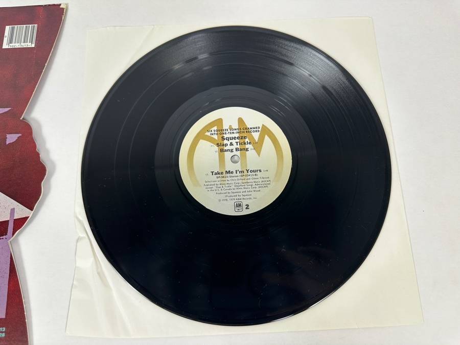 Squeeze - Six Squeeze Songs Crammed Into One Ten-Inch Record SP-3413 A&M Records Vinyl Record 1979 [Photo 6]