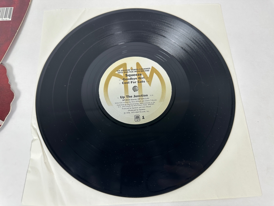 Squeeze - Six Squeeze Songs Crammed Into One Ten-Inch Record SP-3413 A&M Records Vinyl Record 1979 [Photo 4]