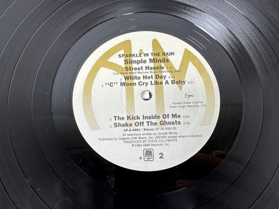 Simple Minds - Sparkle In The Rain SP-6-4981 A&M Records Vinyl Record 1984 Promo Copy [Photo 8]