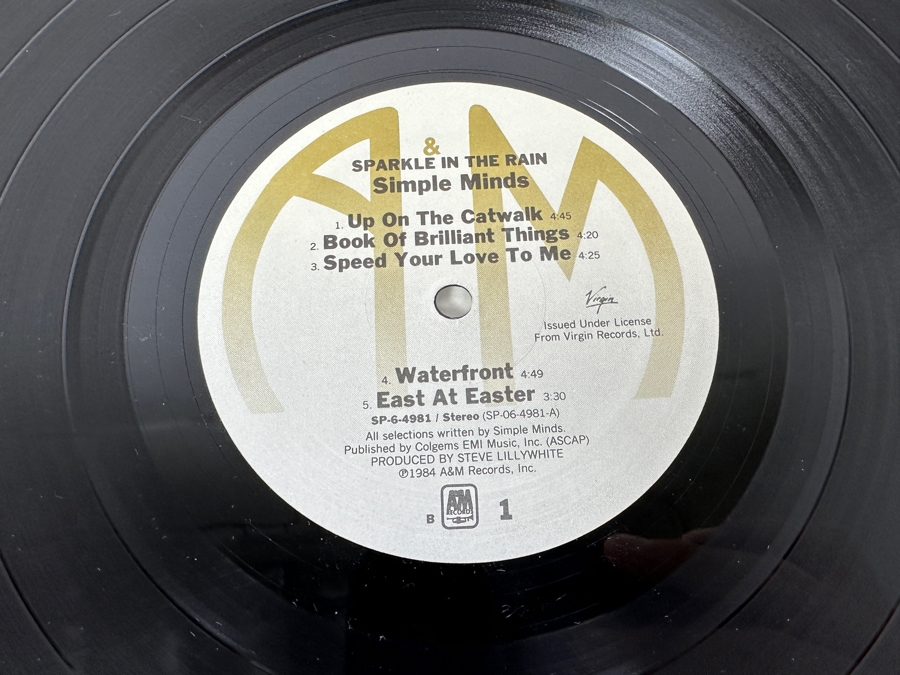 Simple Minds - Sparkle In The Rain SP-6-4981 A&M Records Vinyl Record 1984 Promo Copy [Photo 6]