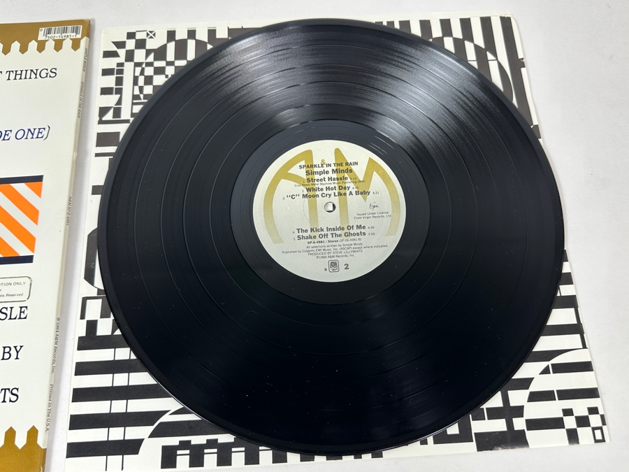 Simple Minds - Sparkle In The Rain SP-6-4981 A&M Records Vinyl Record 1984 Promo Copy [Photo 7]