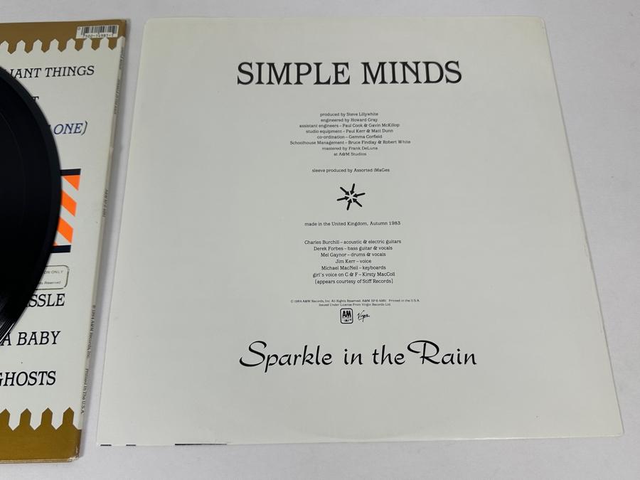 Simple Minds - Sparkle In The Rain SP-6-4981 A&M Records Vinyl Record 1984 Promo Copy [Photo 10]