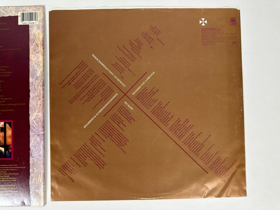 Simple Minds - New Gold Dream (81-82-84-84) SP-06-4928-A A&M Records Vinyl Record 1982 Promo Copy Limited Edition, Gold/Purple Marbled [Photo 10]