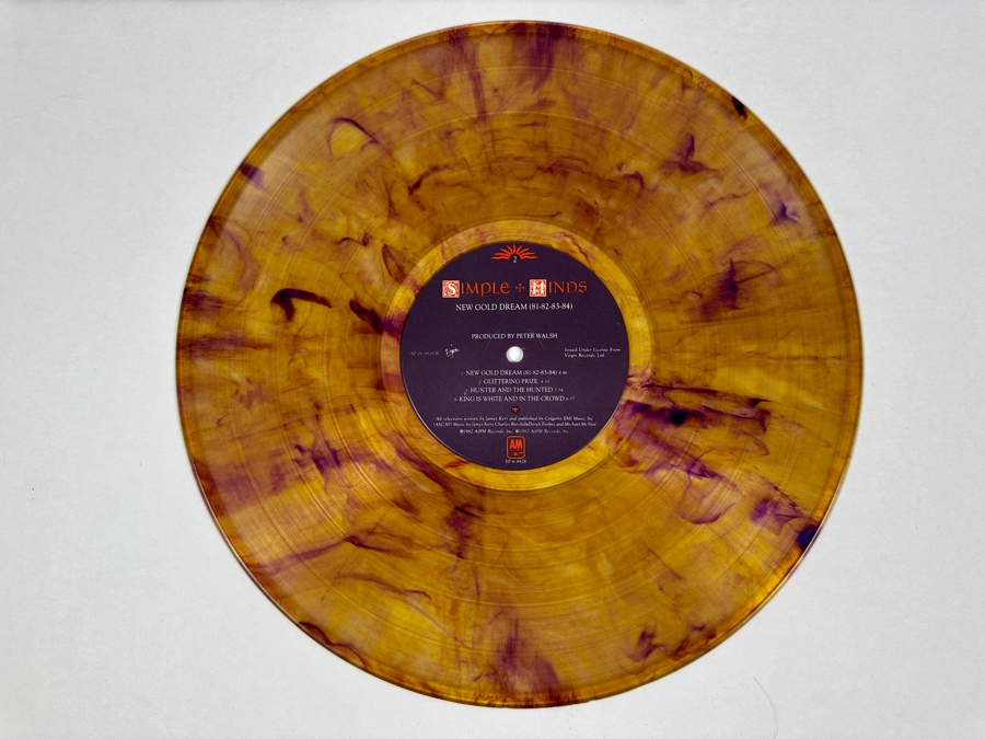 Simple Minds - New Gold Dream (81-82-84-84) SP-06-4928-A A&M Records Vinyl Record 1982 Promo Copy Limited Edition, Gold/Purple Marbled [Photo 9]