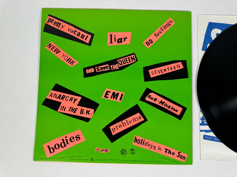 Sex Pistols - Never Mind The Bollocks Here's The Sex Pistols BSK 3147 Warner Bros Records Vinyl Record 1977 [Photo 3]