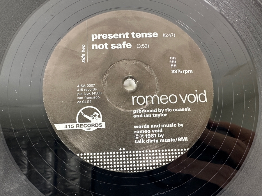 Romeo Void - Never Say Never 415A-0007 415 Records 12' Vinyl Record 1981 [Photo 7]