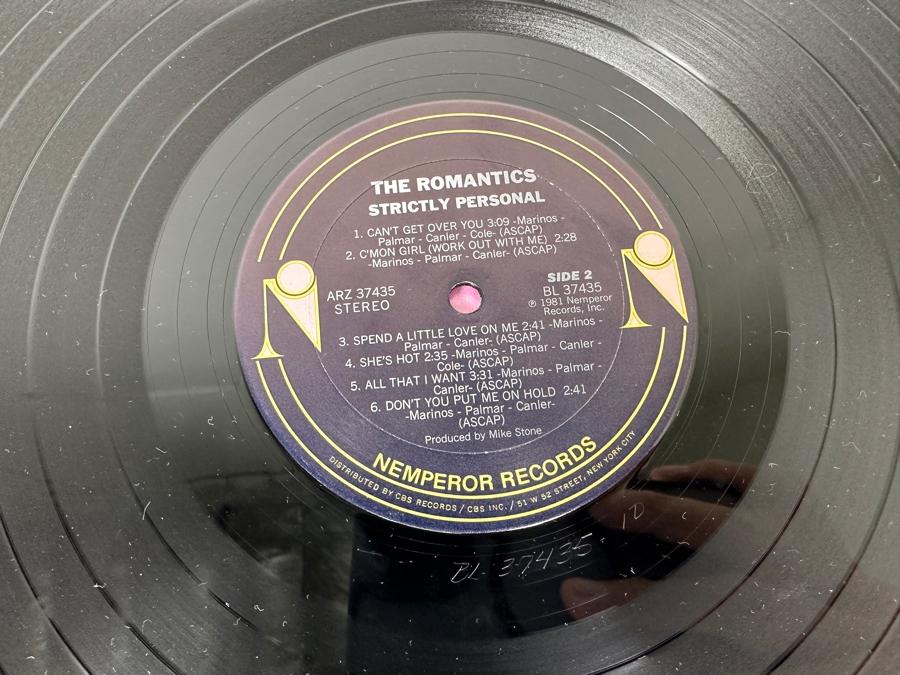 The Romantics - Strictly Personal AL 37435 Nemperor Records Vinyl Record 1981 Promo Copy [Photo 8]