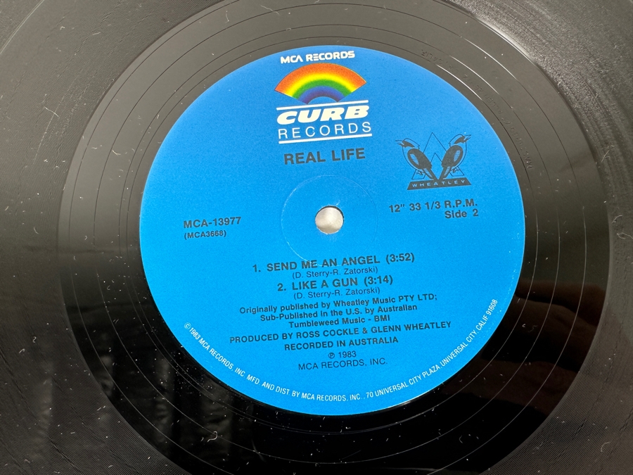 Real Life - Send Me An Angel MCA-13977 MCA Records Vinyl Record Promo Copy [Photo 8]