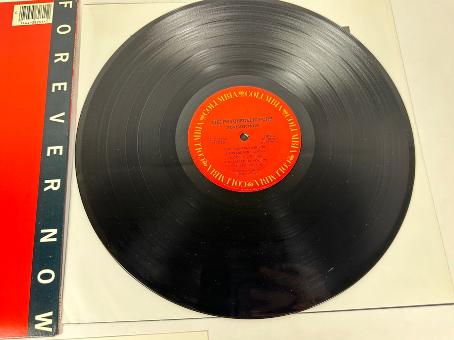 The Psychedelic Furs - Forever Now ARC 38261 Columbia Records Vinyl Record 1982 With The Psychedelic Furs Shryock Auditorium Concert Poster April 4, 1983 [Photo 9]