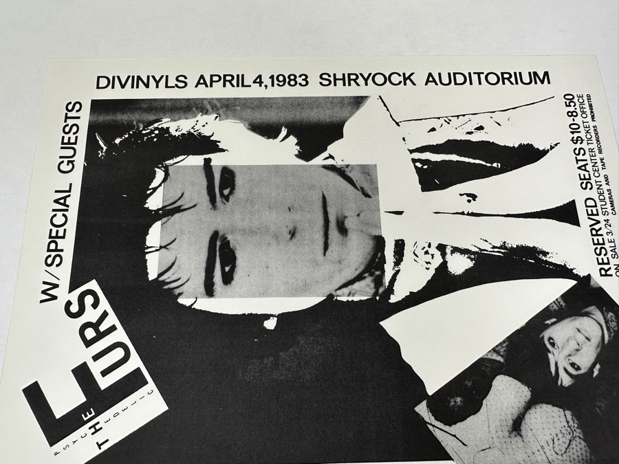 The Psychedelic Furs - Forever Now ARC 38261 Columbia Records Vinyl Record 1982 With The Psychedelic Furs Shryock Auditorium Concert Poster April 4, 1983 [Photo 14]