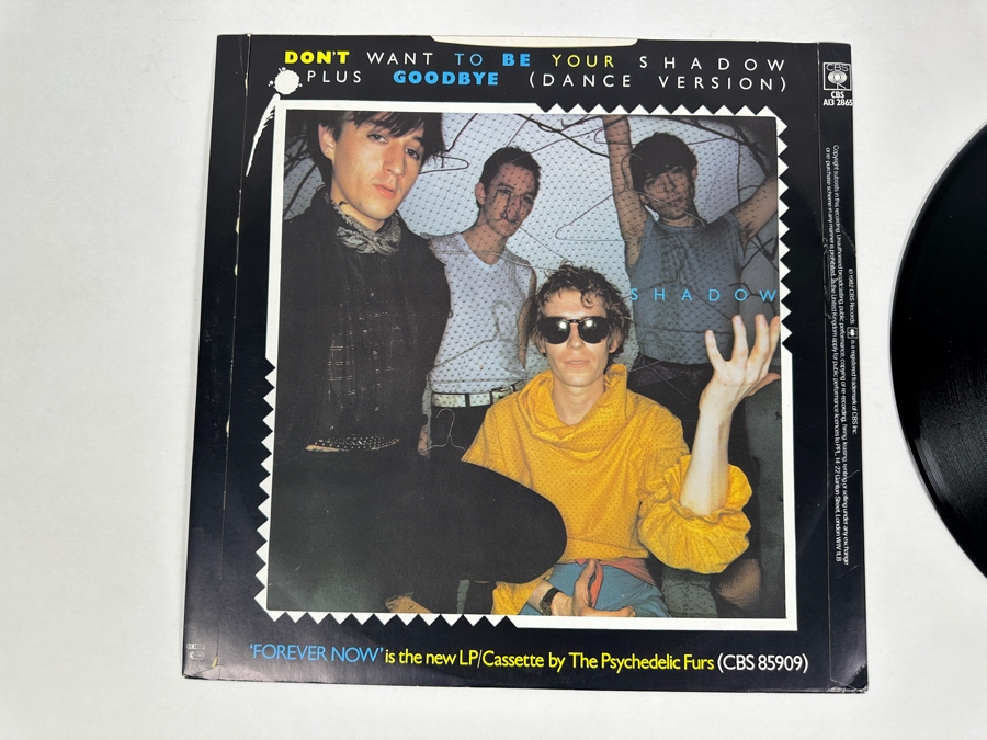 The Psychedelic Furs - Danger (Remix) CBS A 13 2865 CBS Records 12' Single Vinyl Record 1982 [Photo 3]