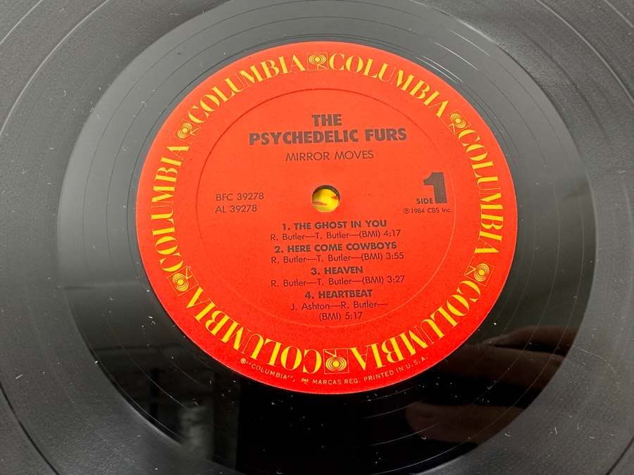 The Psychedelic Furs - Mirror Moves BFC 39278 Columbia Records Vinyl Record 1984 Promo Record [Photo 6]