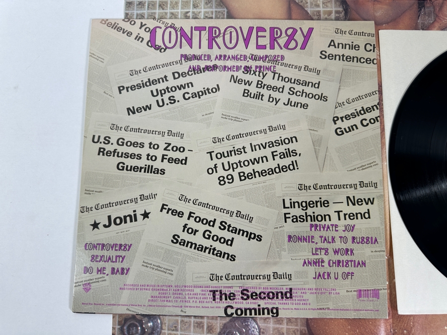 Prince - Controversy BSK 3601 Warner Bros Records Vinyl Record 1981 With Prince Poster [Photo 6]