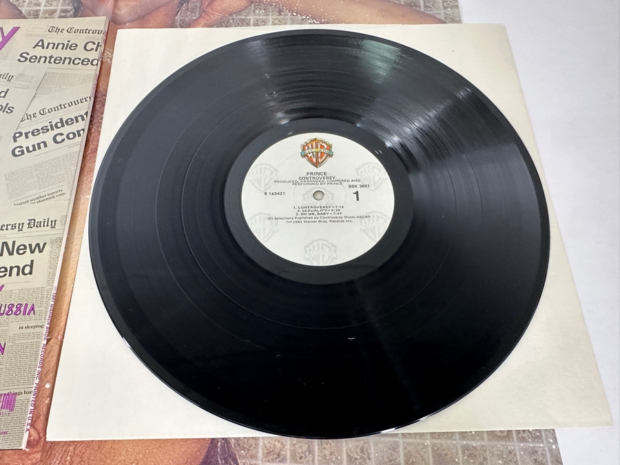 Prince - Controversy BSK 3601 Warner Bros Records Vinyl Record 1981 With Prince Poster [Photo 7]