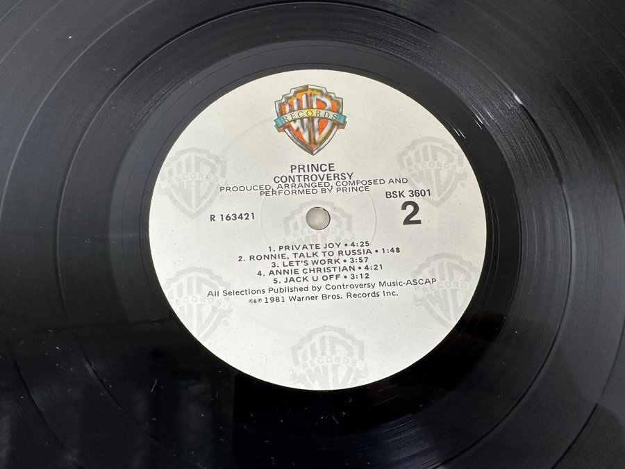 Prince - Controversy BSK 3601 Warner Bros Records Vinyl Record 1981 With Prince Poster [Photo 10]
