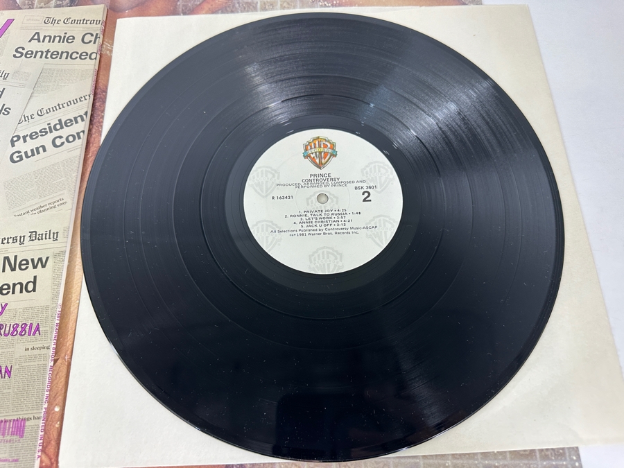 Prince - Controversy BSK 3601 Warner Bros Records Vinyl Record 1981 With Prince Poster [Photo 9]