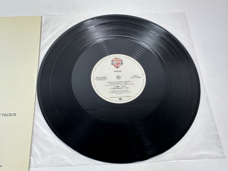 Prince - 1999 PRO-A-2043 Warner Bros Records Vinyl Record 1982 Promo Copy [Photo 6]