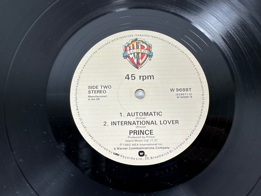 Prince - Little Red Corvette W 9688T Warner Bros Records Vinyl Record UK 1982 [Photo 11]