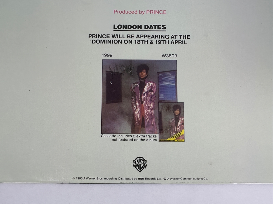 Prince - Little Red Corvette W 9688T Warner Bros Records Vinyl Record UK 1982 [Photo 6]