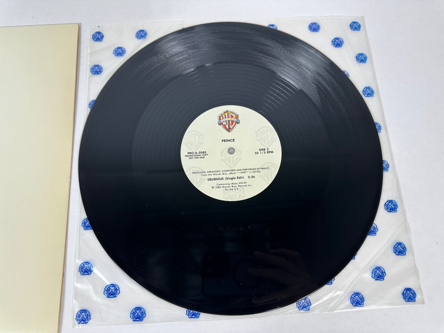 Prince - Delirious PRO-A-2080 Warner Bros Records 12' Single Vinyl Record 1982 Promo Copy [Photo 6]