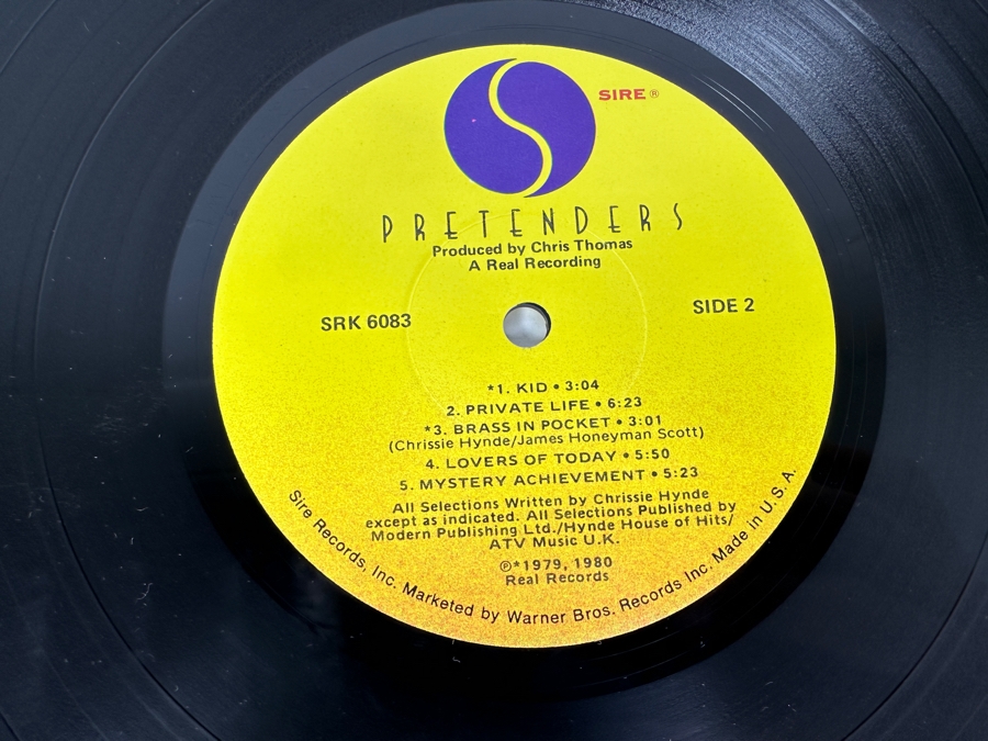 Pretenders - Pretenders SRK 6083 Sire Records Vinyl Record 1980 [Photo 7]