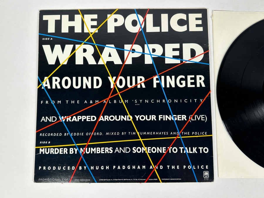 The Police - Wrapped Around Your Finger SP-17264 A&M Records 12' Vinyl Record 1983 Promo Copy [Photo 3]