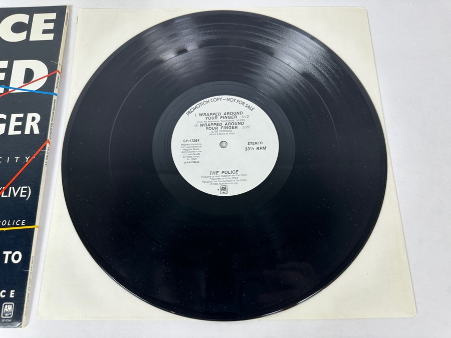 The Police - Wrapped Around Your Finger SP-17264 A&M Records 12' Vinyl Record 1983 Promo Copy [Photo 4]
