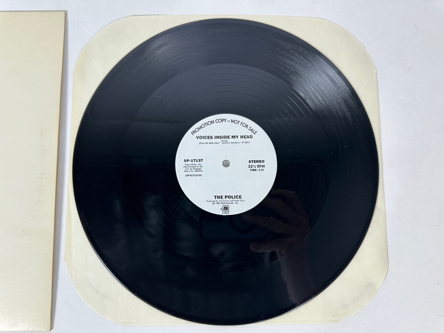 The Police - Voices Inside My Head SP-17137 A&M Records Vinyl Record 1980 Promo Copy [Photo 2]