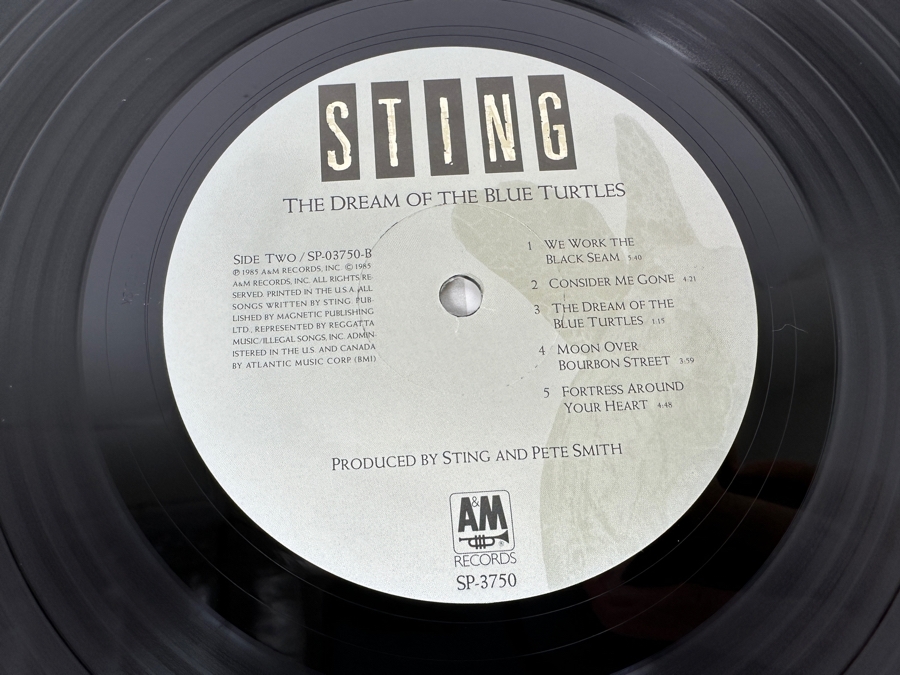 Sting - The Dream Of The Blue Turtles SP-03750 A&M Records Vinyl Record 1985 [Photo 7]