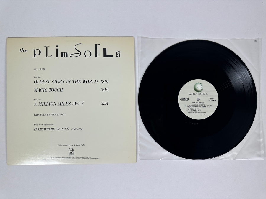 The Plimsouls - Oldest Story In The World PRO-A-2068 Geffen Records 12' Vinyl Record 1983 Promo Copy [Photo 1]