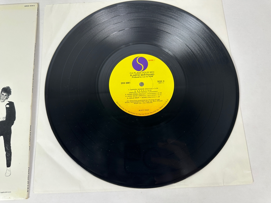 Plastic Bertrand - Ca Plane Pour Moi SRK 6061 Sire Records Vinyl Record 1977 [Photo 6]