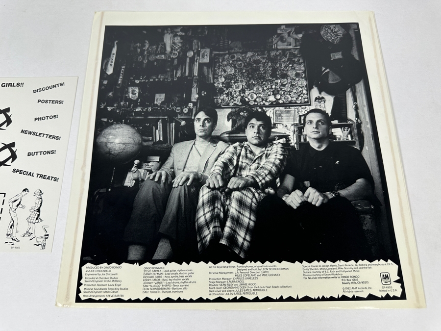 Oingo Boingo - Nothing To Fear SP-4903 A&M Records Vinyl Record 1982 [Photo 10]