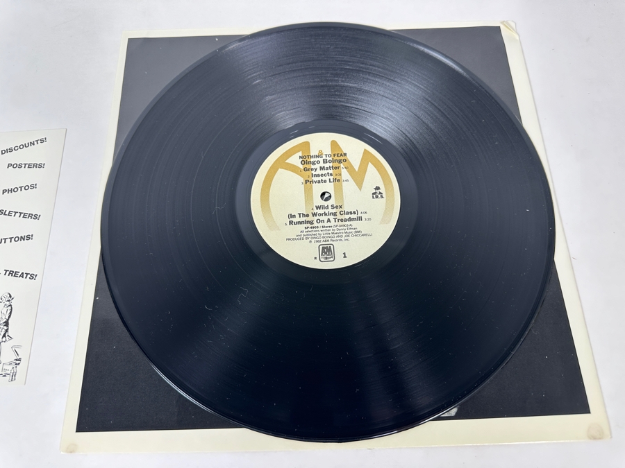 Oingo Boingo - Nothing To Fear SP-4903 A&M Records Vinyl Record 1982 [Photo 5]