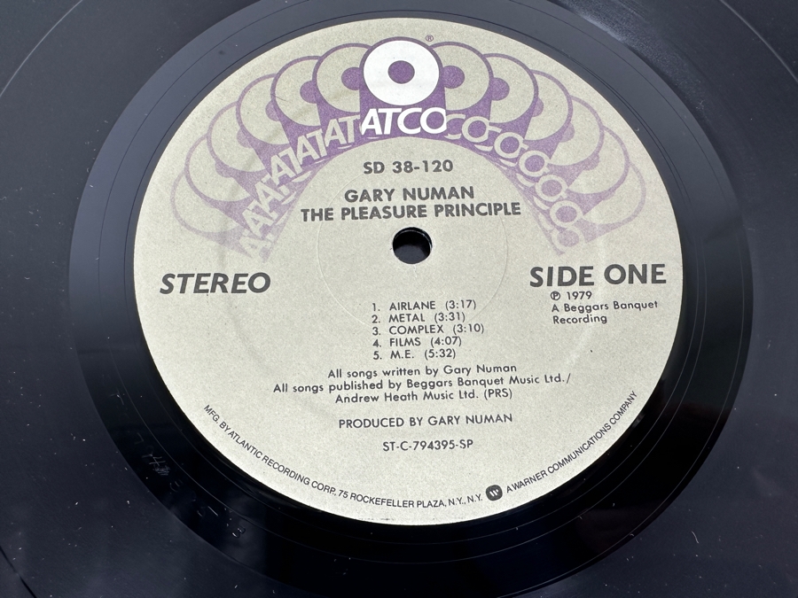 Gary Numan - The Pleasure Principle SD 38-120 ATCO Records Vinyl Record 1979 [Photo 8]