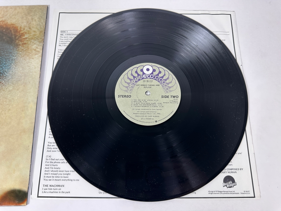 Gary Numan & Tubeway Army - Replicas SD 38-117 ATCO Records Vinyl Record 1979 Promo Copy [Photo 6]