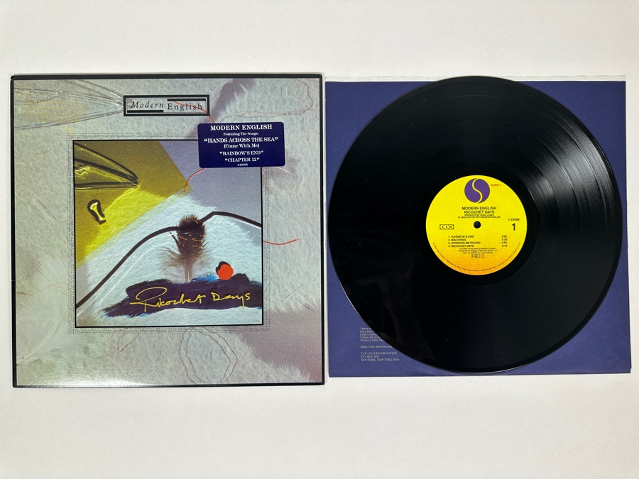 Modern English - Richochet Days 1-25066 Sire Records Vinyl Records 1984 Promo Record