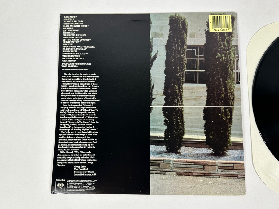 Elvis Costello - Taking Liberties AL 36839 Columbia Vinyl Record 1980 [Photo 3]