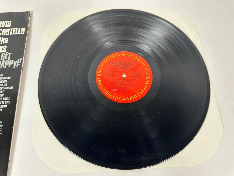 Elvis Costello And The Attractions - Get Happy!! AL 36347 Columbia Records Vinyl Record 1980 [Photo 6]
