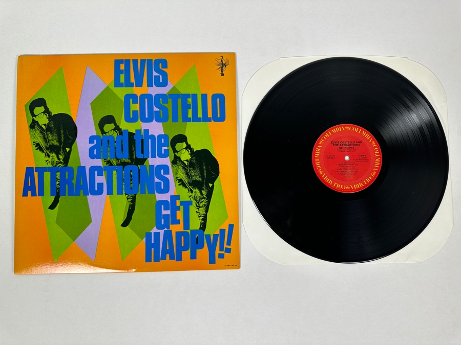 Elvis Costello And The Attractions - Get Happy!! AL 36347 Columbia Records Vinyl Record 1980