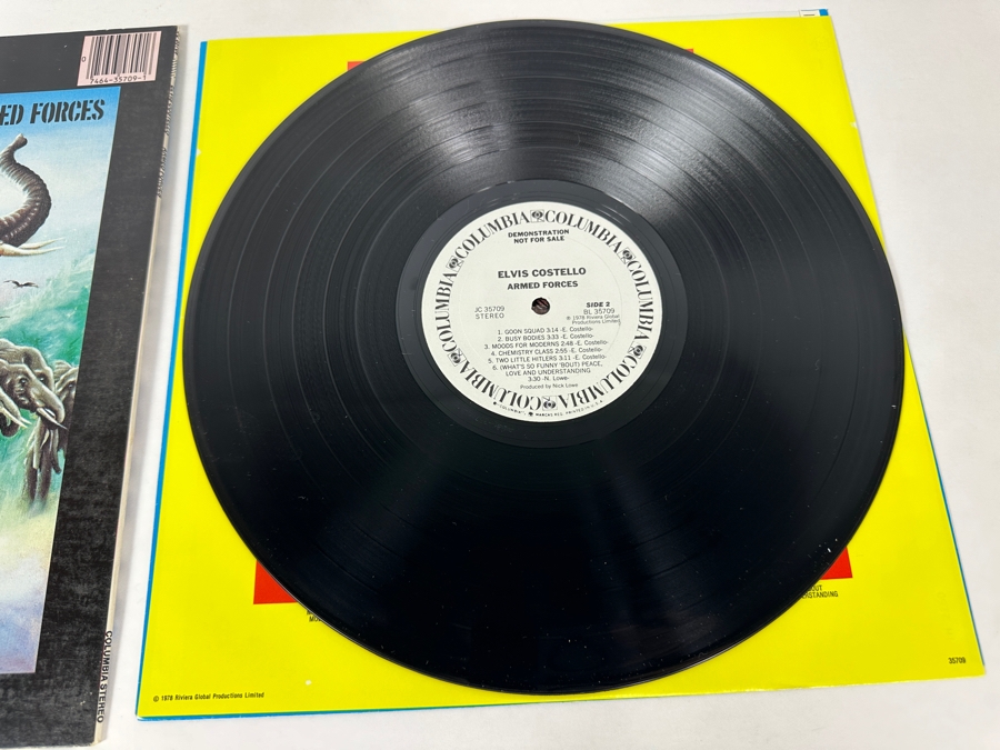 Elvis Costello - Armed Forces AL 35709 Columbia Vinyl Record 1978 Promo Copy [Photo 8]