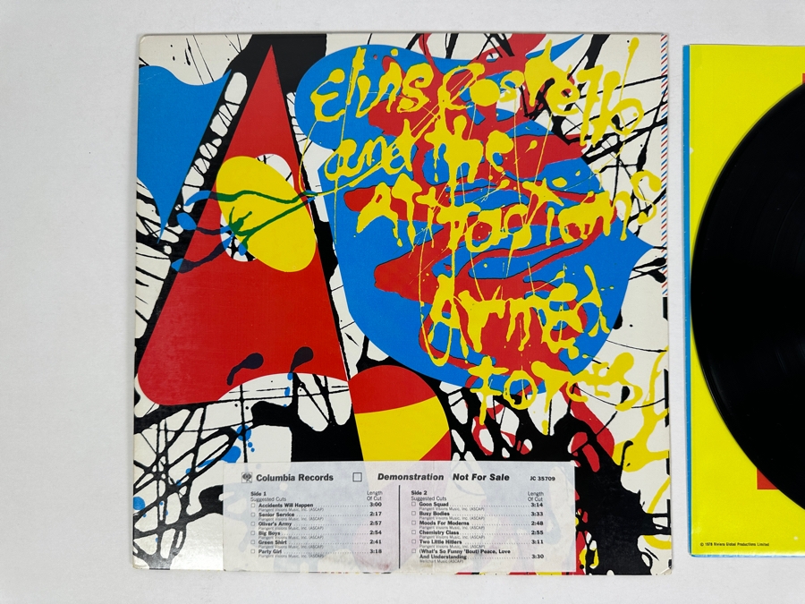 Elvis Costello - Armed Forces AL 35709 Columbia Vinyl Record 1978 Promo Copy [Photo 2]