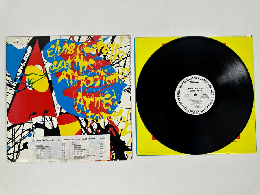 Elvis Costello - Armed Forces AL 35709 Columbia Vinyl Record 1978 Promo Copy