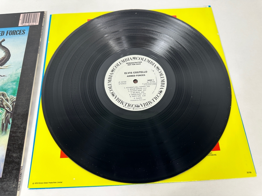 Elvis Costello - Armed Forces AL 35709 Columbia Vinyl Record 1978 Promo Copy [Photo 6]