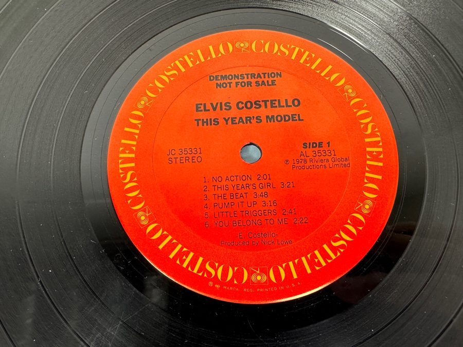Elvis Costello - This Year's Model AL 35331 Columbia Vinyl Record 1978 Promo Copy [Photo 7]