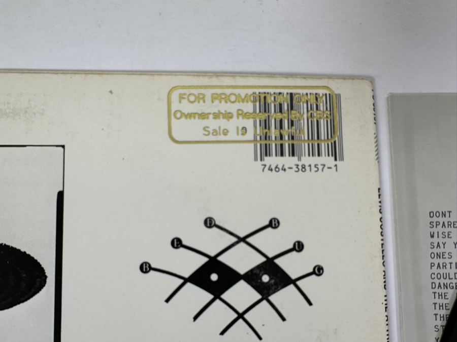 Elvis Costello And The Attractions - Imperial Bedroom AL 38157 Columbia Vinyl Record 1982 Promo Copy [Photo 4]