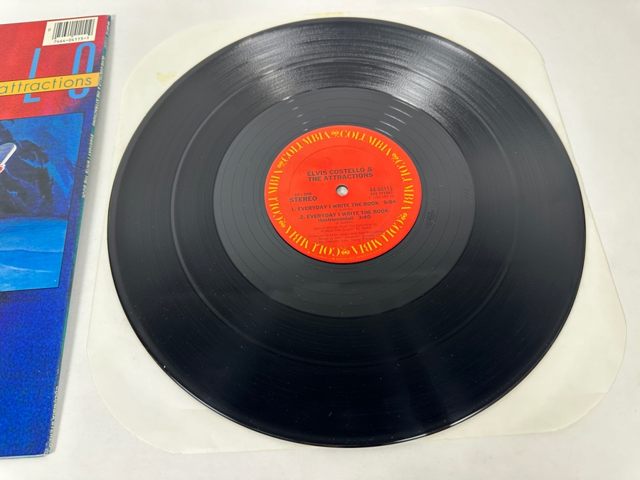 Elvis Costello & The Attractions - Everyday I Write The Book 44-04115 Columbia 12' Vinyl Record 1983 [Photo 4]