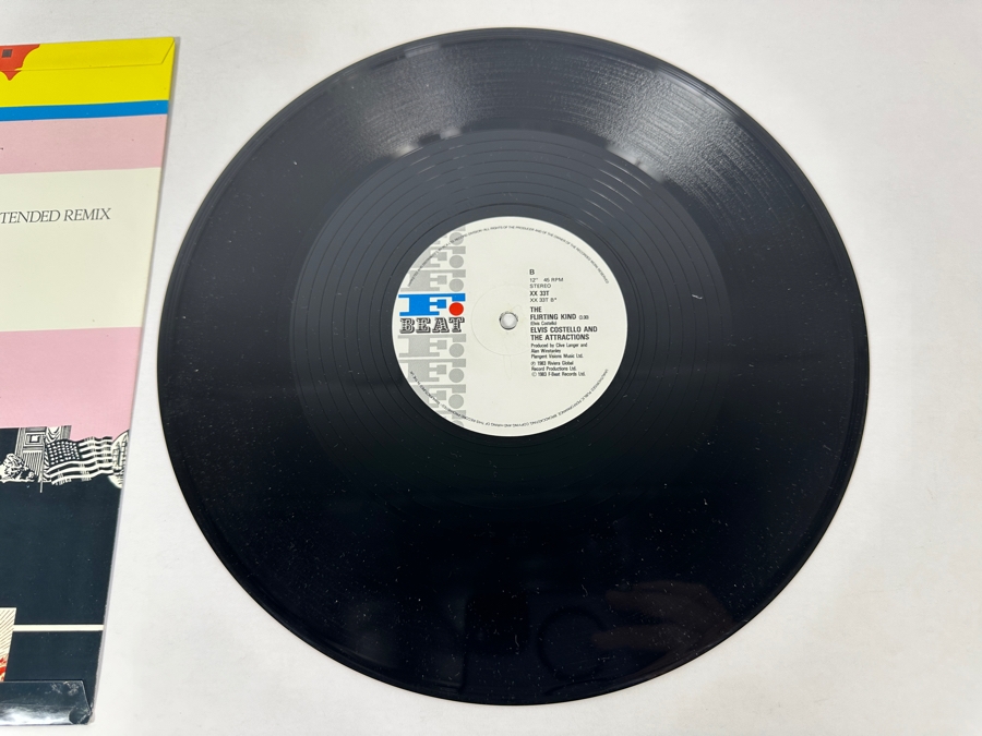 Elvis Costello And The Attractions - Let Them All Talk (Extended 12' Remix) XX 33T F-Beat 12' Vinyl Record 1983 UK Import [Photo 6]