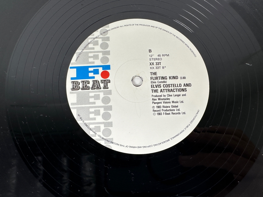 Elvis Costello And The Attractions - Let Them All Talk (Extended 12' Remix) XX 33T F-Beat 12' Vinyl Record 1983 UK Import [Photo 7]