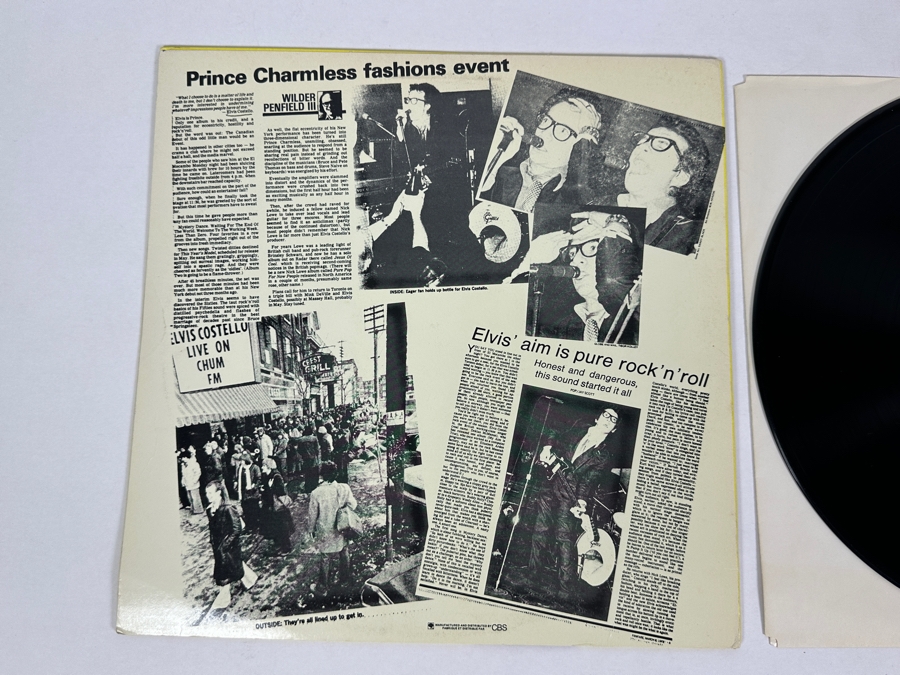 Elvis Costello - Live At The El Mocambo CDN 10 CBS Records Vinyl Record 1978 Canada Demo Copy [Photo 3]