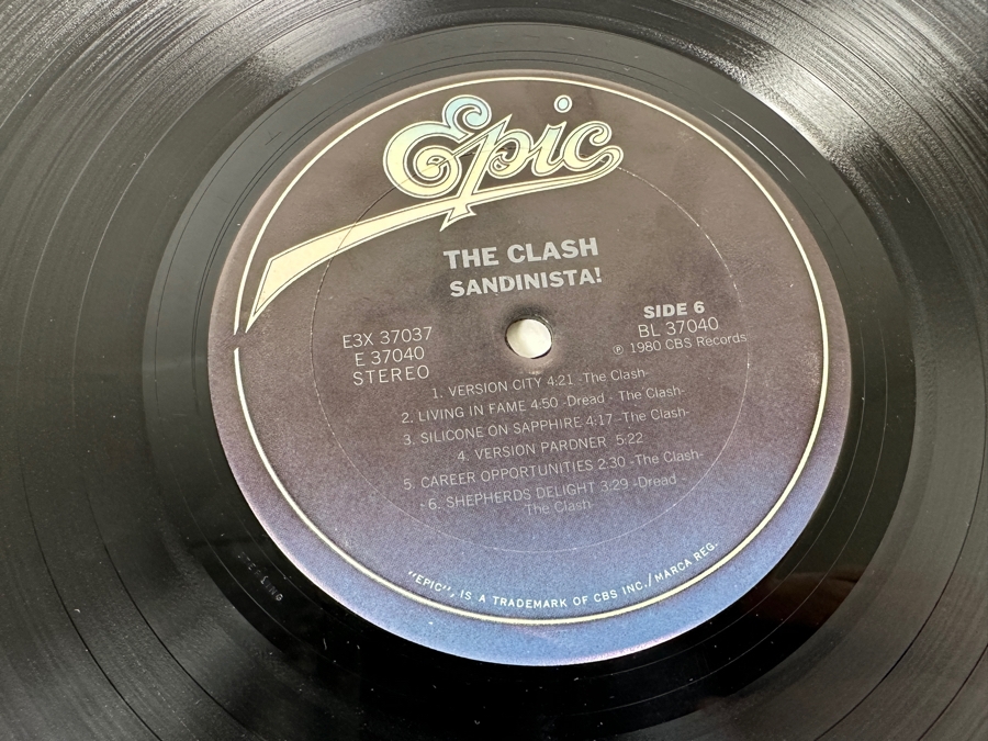 The Clash - Sandinista! E3X 37037 Epics Records 3 X Vinyl Record 1980 Promo Copy [Photo 18]